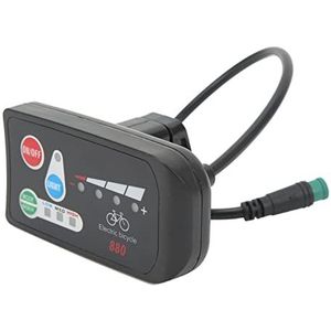 ABS van de Elektrische Fietsvertoning Lichtgewicht LEIDENE Vertoningsmeter met Waterdichte Schakelaar voor Modificatie (48V)