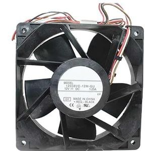 LMNCBVYA 12038VE-12M-GU 12V 1.25A 4-Wire PWM Chassis Cooling Fan - 120mm PC Cooling Solution