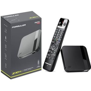 Nonic Formuler Z10 NEO 4K Ultra HD Android 10 IP-ontvanger, HDMI-kabel (60fps, Dual-Band WiFi, LAN, USB 2.0, HDMI, 2 GB RAM en 4 GB Flash, Widevine L1, OTT mediaspeler, zwart)