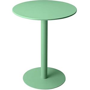 Prachtige kleine ronde tafel, matte textuur 60x73cm salontafel, eenvoudige ijzeren kleine ronde tafel, kleine familie eettafel, kantoor onderhandelingstafel, balkon vrijetijdstafel (kleur: L)