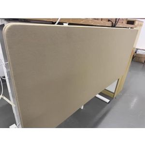 Draagbaar PET-paneel for werkruimtes, akoestisch geluidsabsorberend paneel for receptie/studententafel/kantoorwerkplekken, aanpasbare maten(L x H 45 x 23 3/5 in)