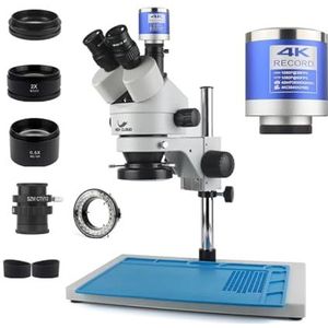 PCB Solderen Reparatie Lab Industriële 3.5-90X Simul-focal Trinoculaire Stereo Microscoop 4K 48MP 55MP USB Digitale VGA HDMI Camera(2K Dual output)