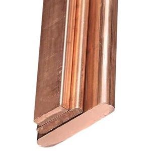 Zuiver koperen metalen staaf Koperen platte staaf 500 mm x 6 1,2-1,8 for elektrische en thermische toepassingen(1.8mm)