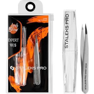 STALEKS PRO Wenkbrauwpincet ingegroeide haren roestvrij staal Expert 10/5