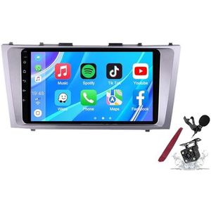 Android 14 Autoradio Sat Navi voor T-oyota Camry (2007-2011) 9 Inch Touchscreen Multimedia Speler met Draadloze Carplay GPS Navigatie FM RDS Bluetooth 5G-WiFi SWC DSP,M120s