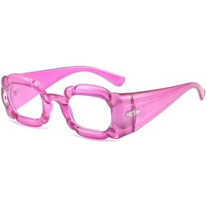 Halloween-cadeau Modieuze montuur, Brilmonturen Multicolor met lenzen(Purple)