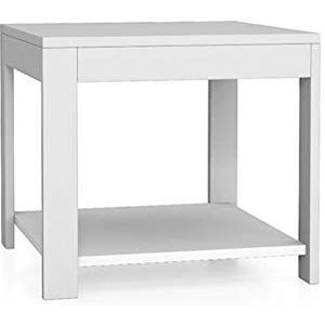 Kleine salontafel Moderne Minimalistische Koffietafel Woonkamer Slaapkamer Multifunctionele 2 verdiepingen Kleine tafel vierkante lengte 500mm × Breedte 500mm × Hoogte 450 mm Kleine Theetafel (Color