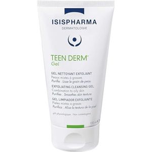ISISPHARMA TEEN DERM GEL - Anti-Imperfectie Exfoliërende Reinigingsgel - Salicylzuur en Natuurlijke Exfoliërende Parels - Gecombineerde tot Vette Huid - Gemaakt in Frankrijk