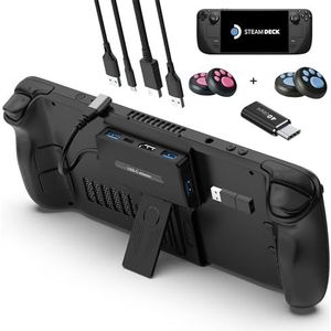 YCE Steam Deck Desktop Stand Docking Station 5 in 1 Hub HD2.0 4K @60Hz, 3 USB-poorten, USB-C 100W PD