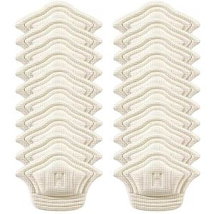 Heel Pads for Shoes Insnijdbare achterkant van hielkussen inzetstukken, herbruikbare hielbeschermers voeringen voor dames heren, hielbeschermer om hielblaar te voorkomen (Color : Beige, Size : 20pcs