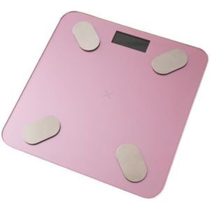 Weegschaal Badkamerweegschaal Weegschaal Elektronische Weegschaal Multifunctioneel Personenweegschaal(Pink)