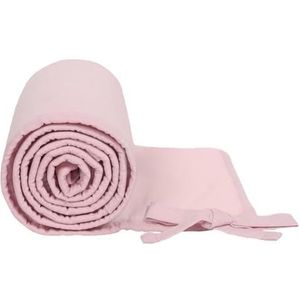 DUNSBY 3 stuks kinderbedrailhoes, bumper, gevoerde bescherming, slaapkamer tandbescherming, pasgeboren bescherming bedrandbescherming voor kinderbedden (kleur: roze wit)