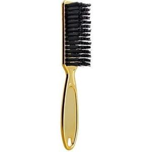 ERQIAO Kappers Zachte Haarborstel Oliekop Styling Kam Mannelijke God Terug Hoofd Borstel Kapsel Hals Baard Borstel Salon Kapper Gereedschap (Goud (3 STKS))