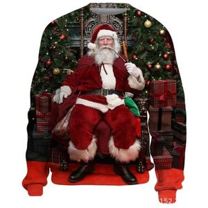 MYLLJBD Men'S Hoodies Lightweight Sweatshirt For Men O Collar Long Sleeve Christmas Print Pullover Top Sweatshirt Christmas Holiday Sweatshirt-a-m