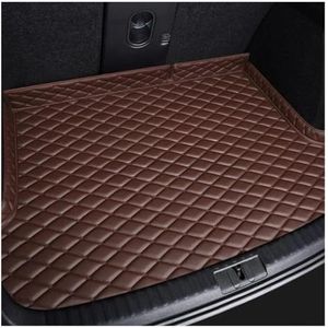Kofferbakbeschermer PU-leren Kofferbakmatten Voor Citroën Voor C6 2017-2019 Interieurdetails Auto-accessoires Tapijt Alle Modellen Auto Kofferbakmatten(Koffie)