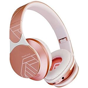 PowerLocus Edge Bluetooth-hoofdtelefoon, draadloos, on-ear hoofdtelefoon, hifi-stereo, SD/TF-microfoon, hoofdtelefoon met geïntegreerde en opvouwbare microfoon, met beschermhoes voor