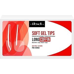 IBD - Soft Gel Tips Long Coffin - Kunstnagels - 504 stuks