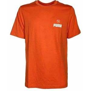 Puma Heren T-shirt met korte mouwen, Chilli Powder, Oranje