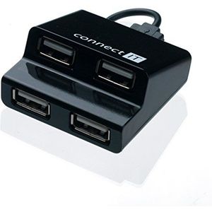 Connect IT CI-108 480Mbit/s zwart bouten & concentraator