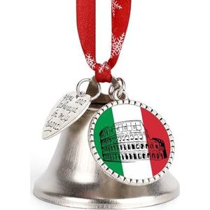 Romeinse Colosseum Italiaanse Vlag Kerst Bell Ornamenten Kerstboom Opknoping Hangers Grappig Voor Thuis Vakantie Party Decoratie