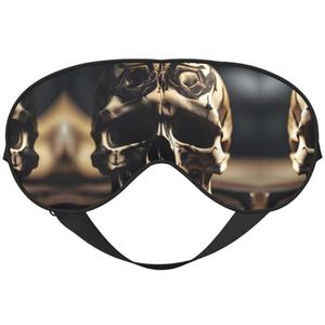 Skull Rock Roll Skelet Bone Eye Mask Unisex Zero Eye Pressure Oogslaapmasker Zachte Oogschaduw Cover voor reizen