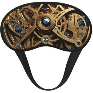 Slaapmasker, coole steampunk-tandwielen, oogmasker om te slapen, verduisterend, oogslaapmasker, voor mannen en vrouwen, slaapmasker, comfortabel, blinddoek, oogmasker voor nachtrust, reizen, dutje,