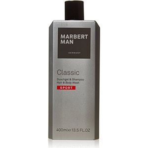 Marbert Man Classic Sport Homme/Men Hair & Body Wash, per stuk verpakt (1 x 400 ml)