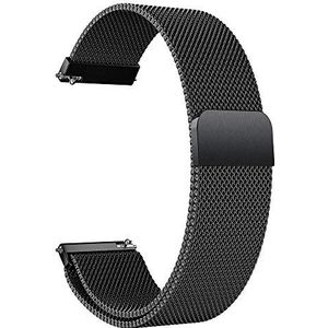 Vervanging horlogebandjes Horlogeband armband roestvrijstalen bandriem for Huami Amazfit GTR 47 mm 42 mm horlogeband armband riem 20 mm 22 mm polsband armband (bandkleur: zwart, bandbreedte: 42 mm) (