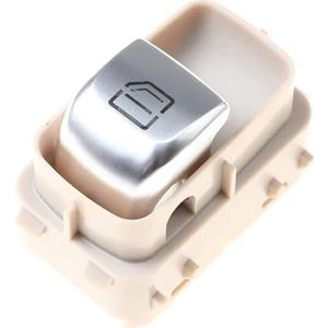 Electric Power Window Switch Button Elektronische Schakelaar Voor Enkelvoudig Raamheffer Voor Benz E/S-Klasse W213 W217 W222 2229051904 2139050309(Beige)