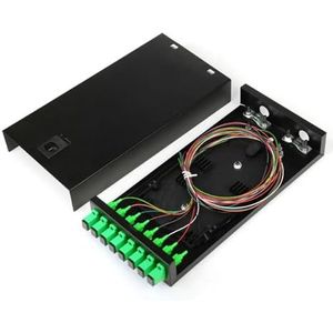 2 STKS/8 Poort Fiber Patch Panel Desktop Pigtail Optische Vezel Terminal Box met(2PCS With SC A)