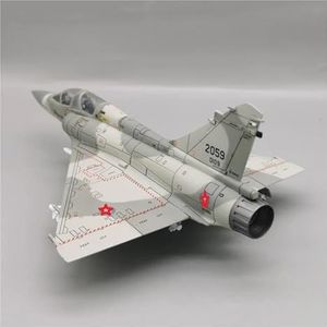Vintage klassiekersvliegtuigen Mirage 2000 5Di Diecast 1/72 Schaal Tweezitter Aanvalsvliegtuigen Display Toy - Fighter Model