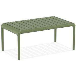 Lage tafel 'SIDONY XL' groen van plastic