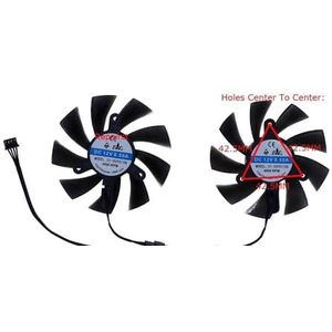 2 stuks/set CF9015H12S, grafische kaartventilator XY-D09015B, VGA-koeler voor 51RISC RX580 8G voor GAMING voor SHELI RX 580 DE 8GB 2048SP(XY-D09015B)