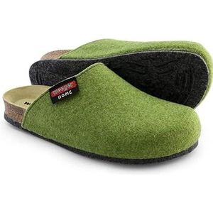 Pantoffelmann vilten bio clogs met ABS-zool | Maten 36–48 | Ademend wolvilt | Antislip sloffen met kurken voetbed | Voor dames & heren