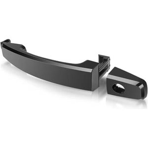 Auto buitendeur deurhendel Voor Holden Captiva 2006-2018 Zwarte Buitenkant Buitendeurgrepen Voor Achter Links Rechts Buitengreep(Black with Keyhole)