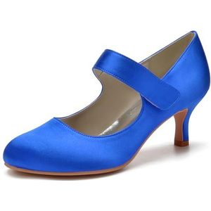 SYDZSW Dames Naaldhak Pumps Hoge Hakken Sexy Hakken Schoenen, Blauw, 35 EU