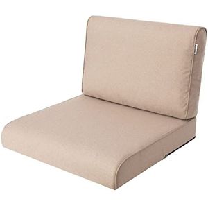 PillowPrim Stulh-kussen Kussen voor rotanstoel outdoor kussen zitkussen rotanmeubels beige 70 x 70 cm