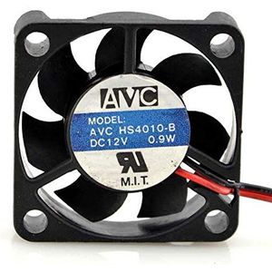 Original HS4010-B DC12V 0.9W 4010 4CM 2line silent cooling fan