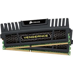 Corsair CMZ4GX3M2A1600C9 Vengeance 4GB werkgeheugen (2x2GB) DDR3 1600 MHz (PC3 12800)) zwart