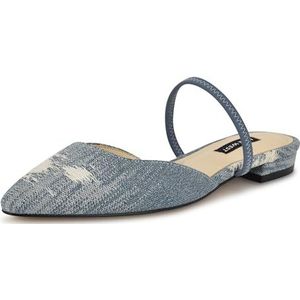 Nine West Gorga Mule voor dames, Lichtblauw Denim 450, 40 EU