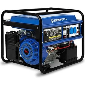 EBERTH - Noodstroomaggregaat - 5500 Watt - 13 pk Benzinemotor - 4-takt - Luchtgekoeld