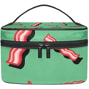 Make-up Organizer Bag, Travel Makeup Bag Organizer Case Draagbare Cosmetische Tas voor Vrouwen en Meisjes Toiletries Groen, Meerkleurig, 22.5x15x13.8cm/8.9x5.9x5.4in