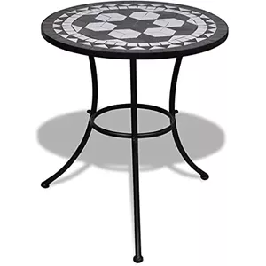 Bijzettafel - Terracotta Mozaïek Balkon Bijzettafel - Hoge Stalen Tafel - Voor Terras