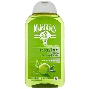 Le Petit Marseillais Milde shampoo kracht & glans appel & olijfolie – de fles van 250 ml