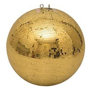 EUROLITE Spiegelbol 50 cm goud | veiligheidsspiegelbal met tweede oog
