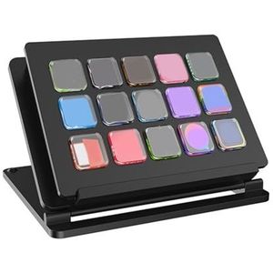 alloneslife Programmeerbare 15 Key LCD Macro Toetsenbord Voor Live Stream Gaming Content Creators Integratie Voor Streaming