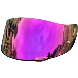 Motorhelm vizier lens, Helmvizier, K1 Motorhelmschild for K1 K1S K3SV K5 K5S Vervangend Helmvizier for K5 (Goud)(Revo Pink Gold)