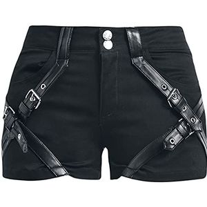 Chemical Black Cara Shorts Hot Pants zwart 27 95% katoen, 5% elastaan Everyday Goth, Punk, Rock wear