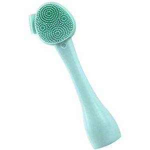 Gezichtsreinigingsborstel siliconen gezichtsmassageborstel exfoliërende gezichtsreiniger, enkele kop, groen, 1 kop