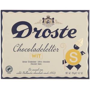 Droste - Chocolade Letter Wit ""S"" - 135g
